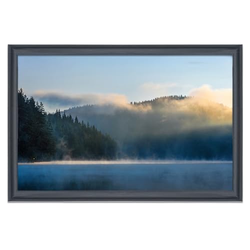ASXBMIJO ﻿18x28 inch Picture Frame Solid Wood Black (A23B1828) by ASXBMIJO - Used condition - Image 8