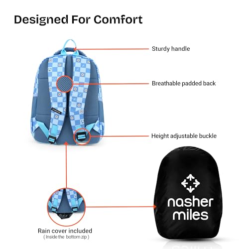 Image of Nasher Miles Polyester Backpack | Ideal for Preschool, Kindergarten, College, School, Office& Travel | Toddler, Girls, Boys, Men, Women
