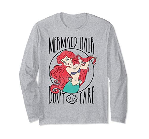 Disney Little Mermaid Ariel Mermaid Hair Don't Care Long Sleeve T-Shirt