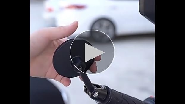 Amazon | オーバル型 汎用 バーエンド ミラー 左右セット [010-B