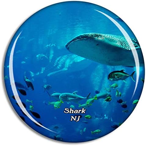 Shark Adventure Aquarium New Jersey USA Magnet Travel Souvenir 3D Crystal Glass Collection Gift Refrigerator Sticker image 5