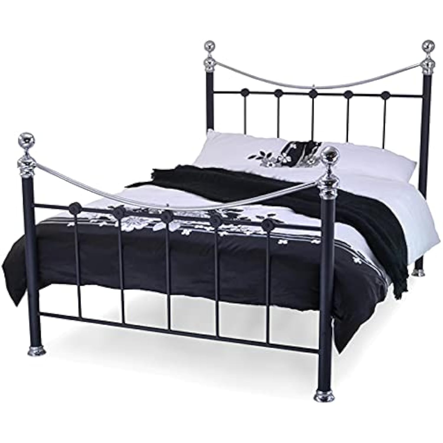 A T Cambridge 4FT 6inch Double 135 cm Bed Frame Only Contract Mesh