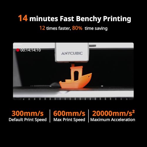 Image of Anycubic Kobra X Multicolor 3D Printer, 2X Faster & Easy One-Click Printing, 600mm /s High Speed 3D Printers for Beginners & Kids, 4-Color Built-in, 260x260x260m, Easy to Use FDM 3D Printer