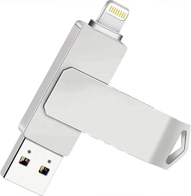 128 GB 2 in 1 USB Flash Pen Drive for iPhone, iPad, Mac Devices and Windows (Metallic) (1 Year Warranty)