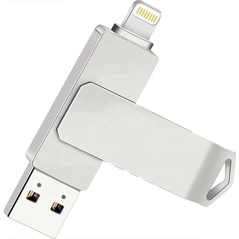 128 GB 2 in 1 USB Flash Pen Drive for iPhone, iPad, Mac Devices and Windows (Metallic) (1 Year Warranty)