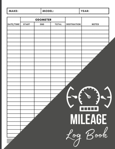 Mileage Log Book For Taxes: Record Tracker and Vehicle Log Book | Readings And Expenses | Tax Savings | For Tax Journal to Keep | Calendar ... & Business Purposes(8.5 x 11 INCHES/120PAGES)