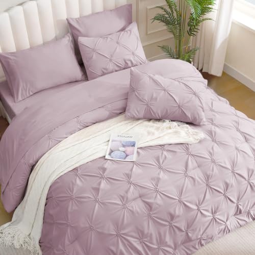 Image of BEDELITE Full Comforter Set Light Purple,Lightweight & Soft Comforter