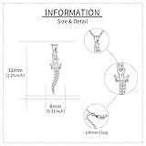 CUPENDA Italian Horn Necklace for Women Sterling Silver Cornicello Cross Pendant Necklace Amulet Good Luck Jewellery Gifts for Girls - Image 5