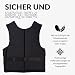 NOARD Schwimmhilfe – Black Edition – 50-70 kg – Schwimmweste für Erwachsene geeignet – 50N Auftrieb – inkl. Solas Reflektoren
