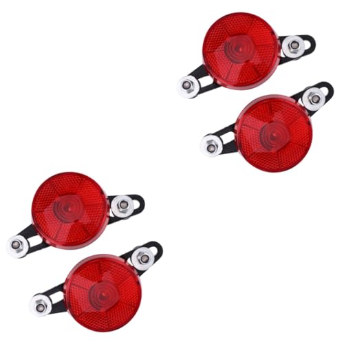 BESPORTBLE 2sets Cycling Light Rear Shelf Taillight Led Brake Light Signal Lamp for Bicycle Universal Bikes 2pcs*2