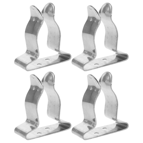 Soporte para cañas de pescar y paletas de kayak clip de resorte TOYANDONA de acero inoxidable