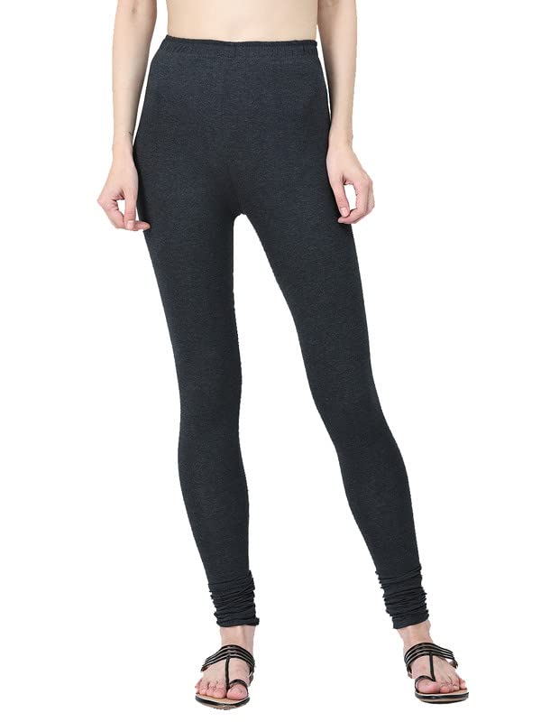Image of Robinbosky Cotton Churidhar Leggings for Women - Stylish, Stretchable & Flattering Fit for All-Day Comfort