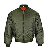 Mens MA1 Bomber Jacket Olive, Large