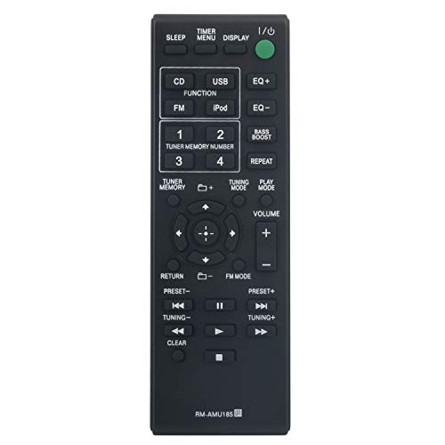 RM-AMU185 VINABTY Replace Infrared Remote Control Fit for Sony MHC-EC619iP MHCEC619iP RMAMU185 Home Theater System - Image 2