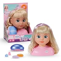 BABY born Styling Head Carla Nylon Hair - Includes Hair Clips, Ribbons & Brush - Suitable for Children Aged 3+