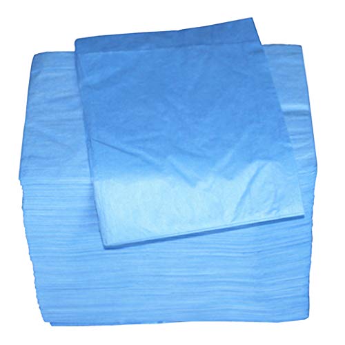 sharprepublic 100 Unids Impermeable Sábanas Bajeras para Salón para Mesa/Cama Cubierta de no Tejido - Azul