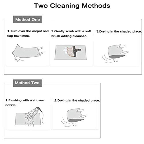 YQZS Teppich Schlafzimmer Teppich Orientteppich Dunkelblaue Bäume für Wohnzimmer, Schlafzimmer, Kinder Spielzimmer… – Bild 8