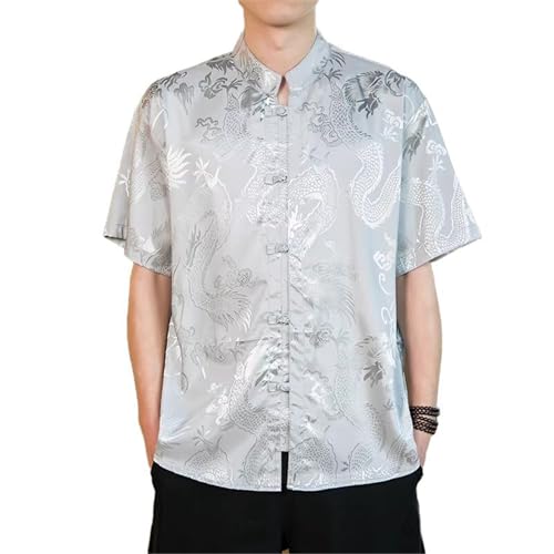 Chemise courte homme style chinois legere pour l'ete