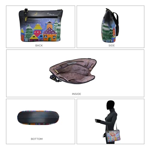 Anna by Anuschka Hand Painted Women’s Genuine Leather-Two-Sided Zip Travel Organizer3