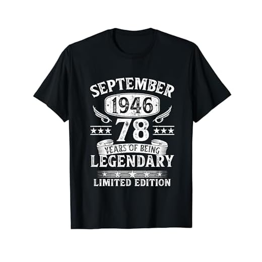 Vintage Regalo 78 Años Cumpleaños Hombre Septiembre 1946 Camiseta