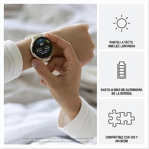 Miniatura 3 de Garmin Venu 3S, Smartwatch con GPS, Beige Gold
