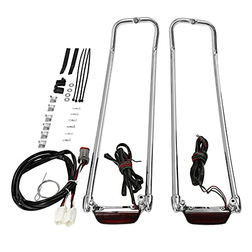 Tapa superior con rieles y luces LED para alforjas duras TCMT, compatible con motocicletas Harley Davidson Touring (1994-2013) miniatura 3