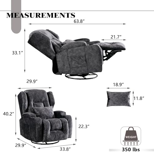 Sillón Plegable Recliner con masaje miniatura 2