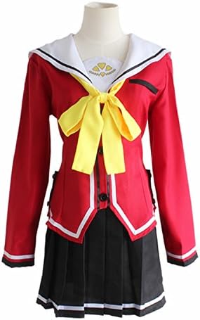Amazon Cosline Charlotte シャーロット 星ノ海学園風制服 女子冬服 友利菜緒風 西森柚咲風 コスプレ衣装 コスチューム 3点セット M コスプレ 仮装 通販