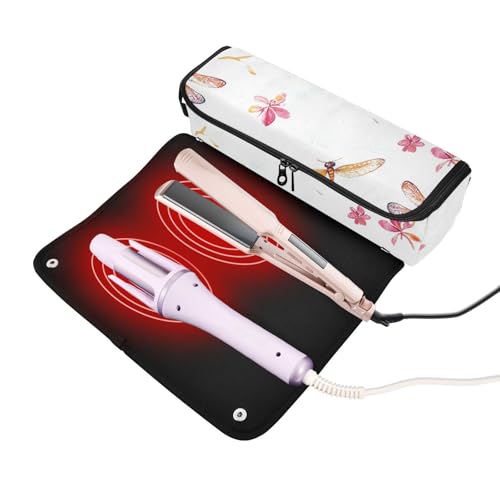 Bolso de viaje para herramientas de cabello con capacidad grande y superficie resistente al calor miniatura 2