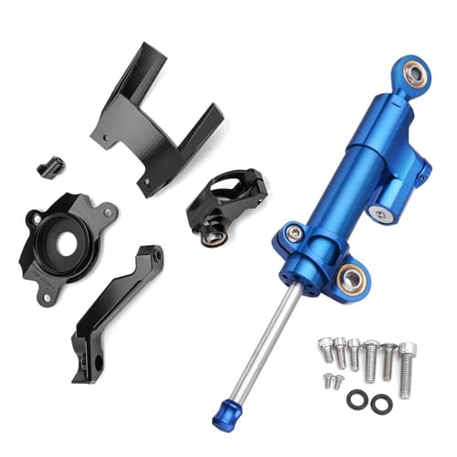 Lenkung Stabilisieren CNC-Lenkungsdämpfer-Stabilisator-Puffer Mit Montagesatz Für Kawasaki Für Z1000 Z-1000 2017–2018 Motorrad Dämpfer Halterung(Satz 3)