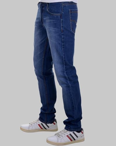 Image of AUSK Men's Regular Straight Fit Casual Jeans || Official Business wear Jeans for Men
