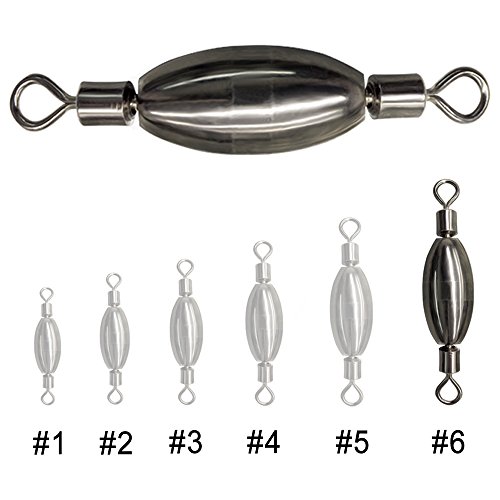 Acekit Quick Set Up Brass Fishing Sinker with Inner Swivel (68pcs