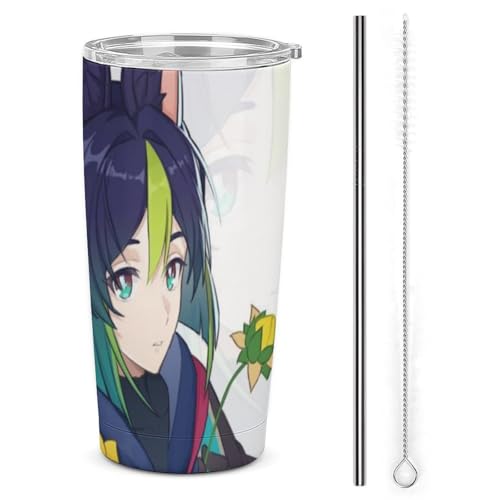 コップ 原神 提?里 Tighnari ティナリ マグカップ 車用 タンブラー メンズ 車載 自動車カップ 魔法瓶 水筒 水カップ ポット 旅行杯 ケトル コーヒーカップ ストロー付き レディース 蓋付き 持ち運び マグボトル ステンレス鋼 ダイレクトタイ