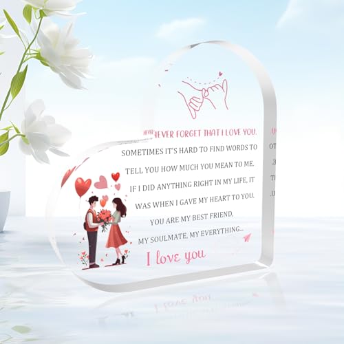 Regalos de Navidad para novio, regalos de pareja, regalos para novio, novio, regalos de cumpleaños, regalos de San Valentín, regalos para él, aniversarios, regalo para novio, placa acrílica