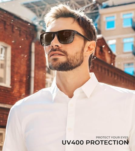Image of 3 Pack Polarized Sunglasses for Men Lightweight Sun Glasses with UV Protection for Driving Fishing Golf