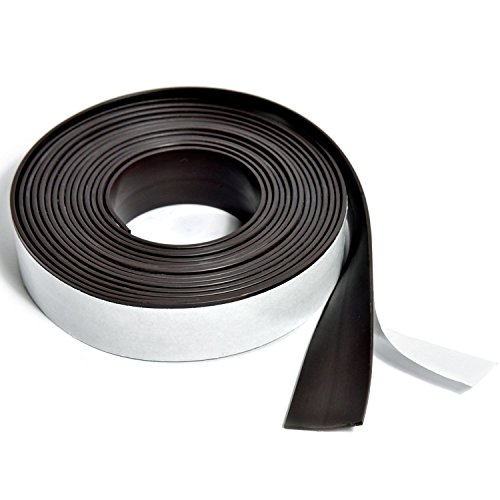 Goods & Gadgets Profi Magnet-Klebeband selbstklebend | Magnetband selbstklebendes magnetisches Tape für Präsentationsmaterial, Ordnung | 3 m Rolle 19 mm Breite x 1,5 mm Dicke