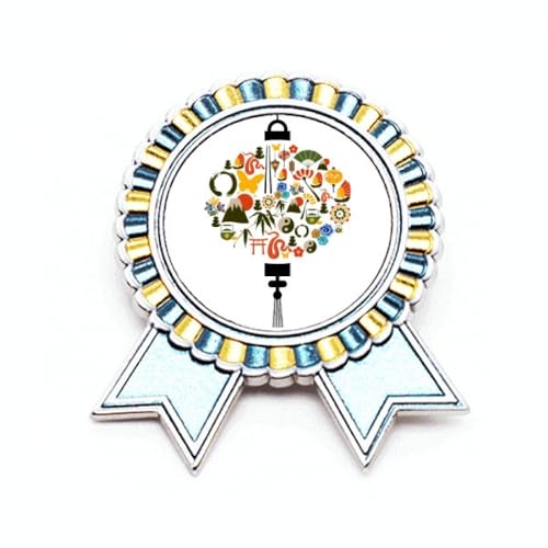 Broche théière Taiji en métal M pour sublimer votre veste lors des cérémonies de thé