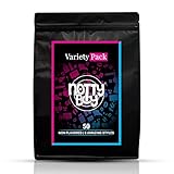 NottyBoy Non Flavored 50 Pack Variety Condom - Superior Comfort, Softer Latex (Ribs, Dots, Overtime,