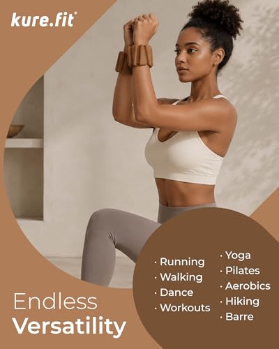 Image of Pilates Weight | Wrist & Ankle Weights for Women | Weighted Bangles | 1LB / 2LB Each (Set of 2)