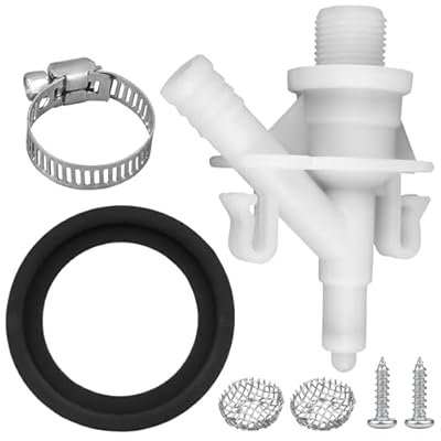 1 Kit 385311641 RV Toilet valve & flush ball seal parts, toilet valve replacement kit fit for Do-metic 300/310/311/320/ 321, pedal flush valve toilet
