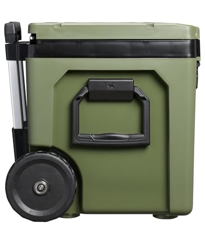 Image of Stanley Adventure Outdoor Cooler with Wheels 50 qt | Heavy Duty Outdoor Camping Cooler with Easy Carry Side Handles | BPA-Free | Dried Pine