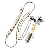 ECCPP Engine Timing Chain Kit Fits for Honda CR-V, for Honda Element 2.4L, w/Timing Chains Pump Chain Tensioner Guide Rail