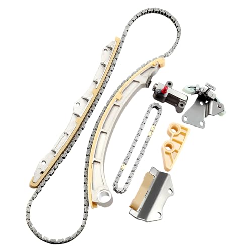 ECCPP Engine Timing Chain Kit Fits for Honda CR-V, for Honda Element 2.4L, w/Timing Chains Pump Chain Tensioner Guide Rail