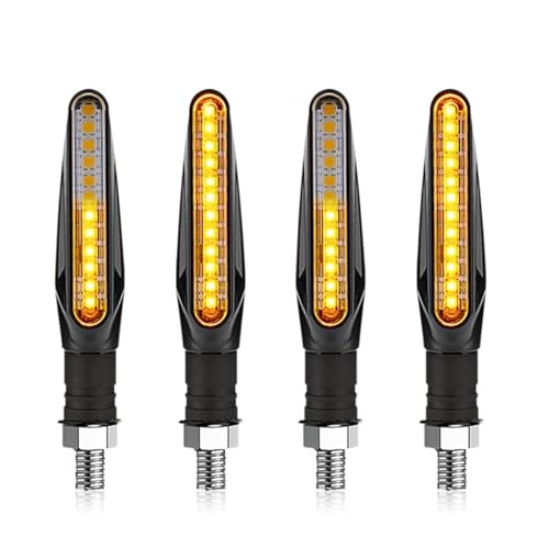 Clignotants LED pour Motos Indicateurs Directionnels Ambre 12V 12LED