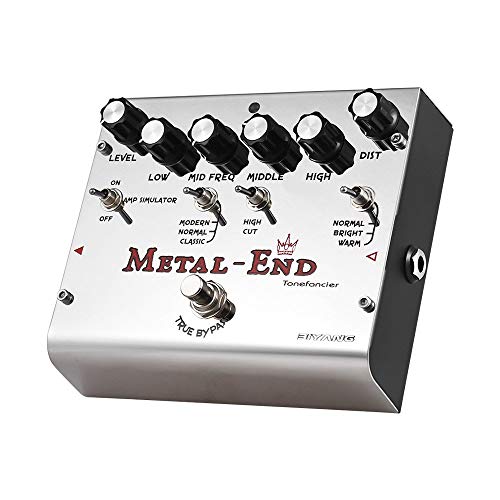 Biyang Distortion Effect Pedal METAL-END King High Gain Built-in Amplifier Simulator EQ With