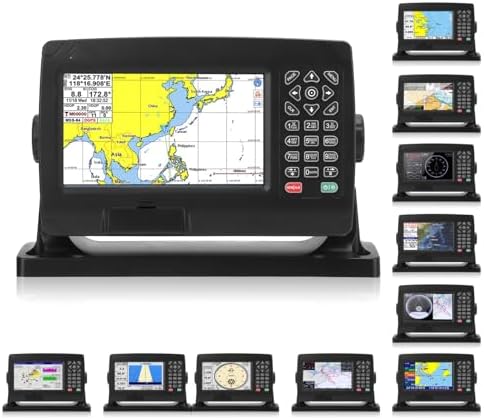 ariarly Marine Navigation GPS Plotter GPS Chart Plotter Satellite Navigator Transponder with GNSS Antenna Dual Map System IPX6 for Marine Boat - 3