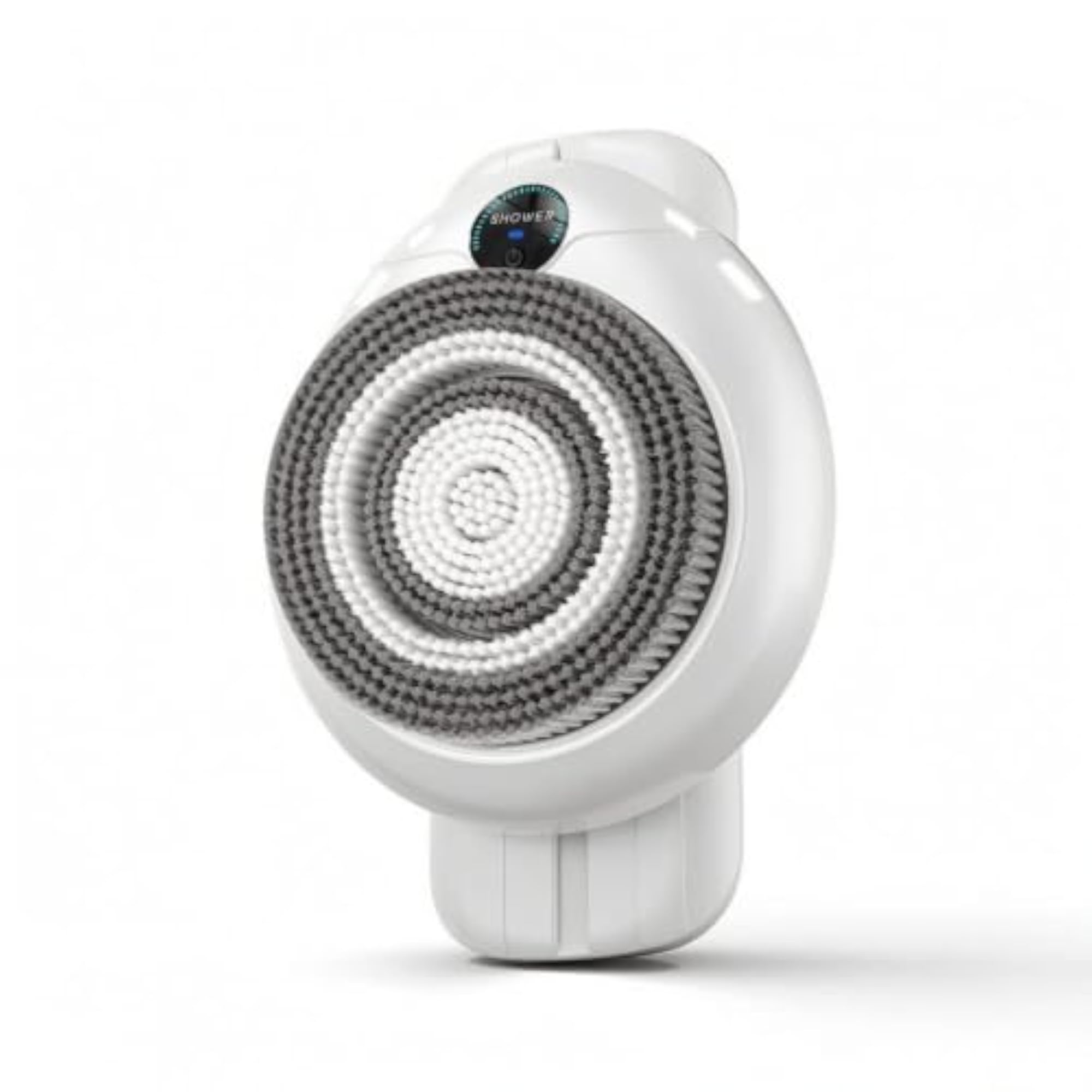 Adjustable Height Electric Bath Scrubber with Round Brush Head