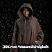 PUFFIT Regenjacken Damen Wasserdicht Kurze Gefütterte Kapuze Leichte Wasserdicht Jacke Outdoor Mit Großem Revers