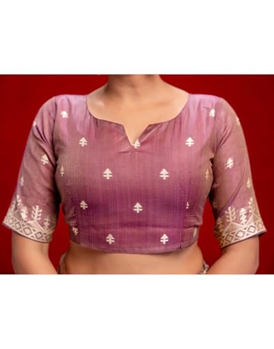 Image of SIRIL Women's Cotton Weaving Tassels Saree With Unstitched Blouse Piece