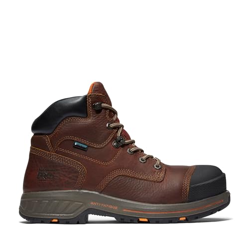 Timberland PRO Timberland PRO Men's Helix HD 6 Inch Composite Safety Toe Waterproof Industrial Work Boot, Tempest Brown-2024 NEW, 10M